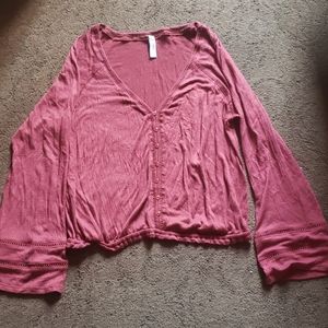 American Rag burgundy blouse